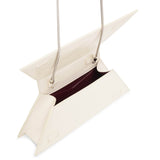 Superamini Yigit ivory leather clutch