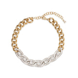 Matthew choker gold crystal necklace