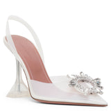 Begum sling 95 beige pvc pumps