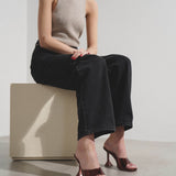 Lupita 95 brown metallic patent mules