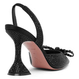 Rosie sling 95 black crystal pumps