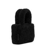 Amini Giuly black shearling bag