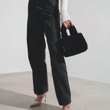 Amini Giuly black shearling bag