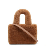 Amini Giuly brown shearling bag