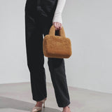 Amini Giuly brown shearling bag