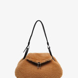 Gemini beige shearling bag