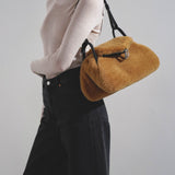 Gemini beige shearling bag