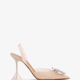 Begum 95 sling crystal embellished PVC vanilla pumps