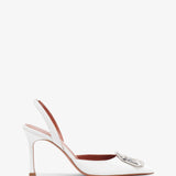 Camelia sling 90 white leather pumps