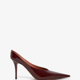 Anok 90 red patent mules