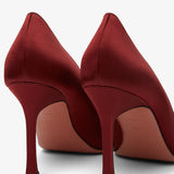 Camelia 90 red satin pumps