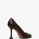 Iris 95 brown leather pumps