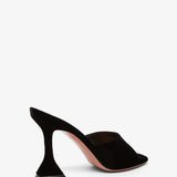Lupita 95 black velvet mules