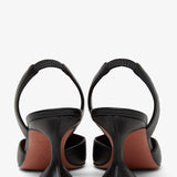 Holli sling 70 black leather pumps