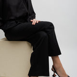 Holli sling 70 black leather pumps