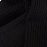 Veneda platform black knitted stretch boots
