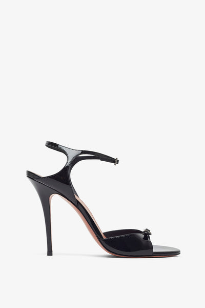 Adut 105 patent black sandals