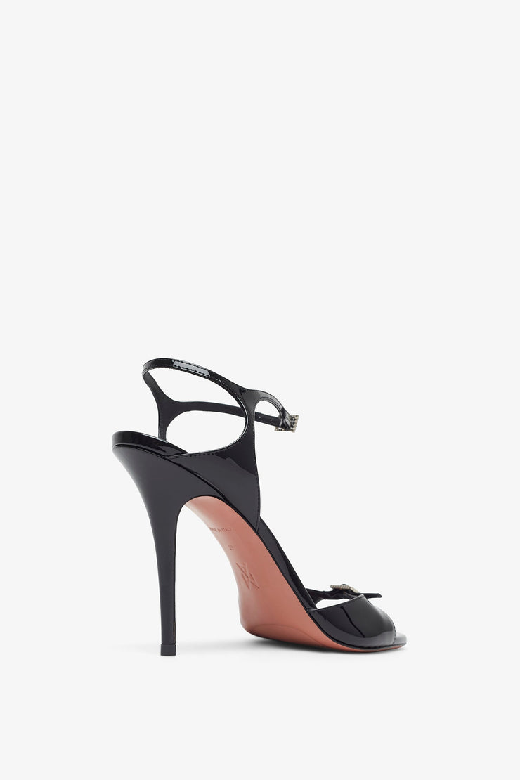 Adut 105 patent black sandals