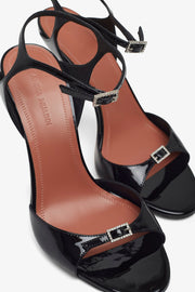 Adut 105 patent black sandals