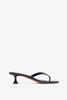 Juliette 45 black patent thong mules