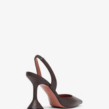 Holli 95 brown leather slingbacks