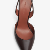 Holli 95 brown leather slingbacks