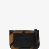 Pocket black and brown card holder