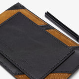 Pocket black and brown card holder