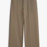 Back zips khaki jeans