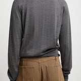 High neck grey jumper