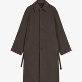 Curve brown shoulder coat