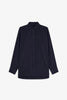 Button blue collar shirt