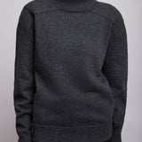 Patch grey shoulder jumper