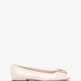 Tres Vivier white ballerinas