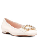 Tres Vivier white ballerinas