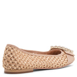 Tres Vivier raffia ballerinas