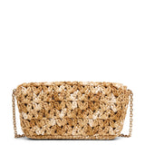 Jeu de Fille Crochet raffia clutch bag
