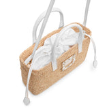 Viv Skate small raffia shopping bag