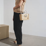 Viv Skate small raffia shopping bag