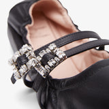 Mini Tres Vivier black ballerinas
