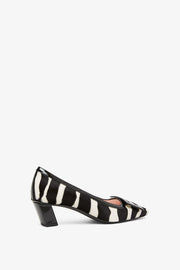 Belle Vivier 45 black and white pumps