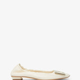 Belle Vivier beige elastic bellerinas