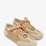 Viv low lace dark beige sneakers