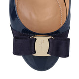 Varina patent navy ballerinas