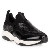 Giolly black beaded sneaker