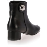 Figaro black leather ankle boot