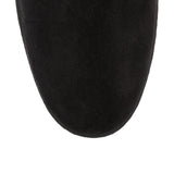 Falcon black suede shearling boot