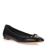 Enea black nappa ballerina