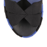 Ellettra blue elasticated platform