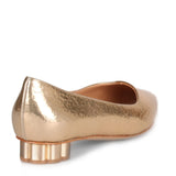 Bari metallic gold embossed ballerina